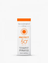transparent clinic protect SPF 50 with vitamin F,E,C